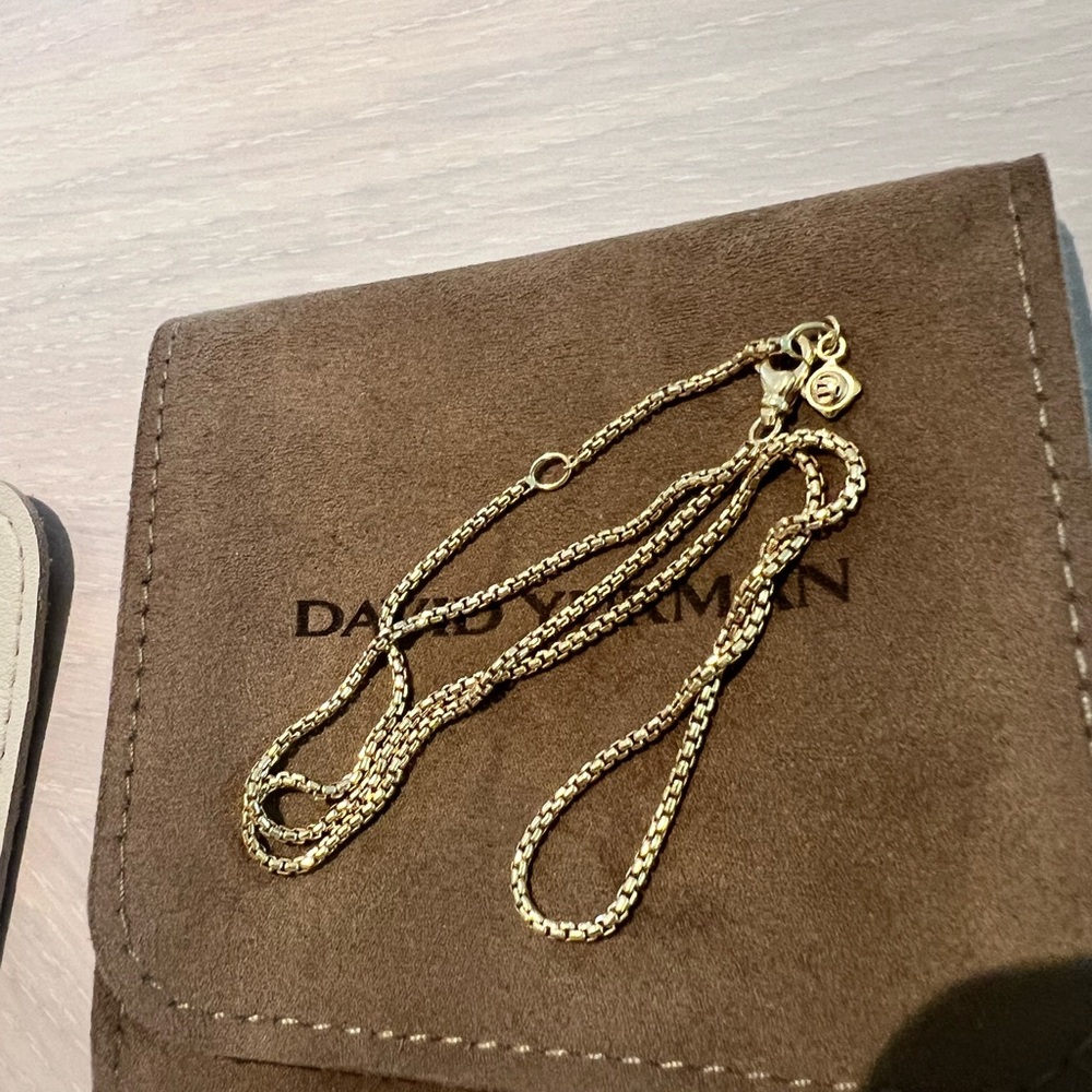 David Yurman Box Chain Gold Necklace - Picture 3 of 12